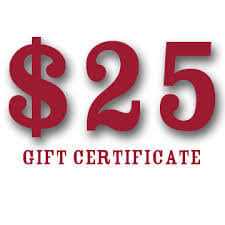 $25 Gift Certificate